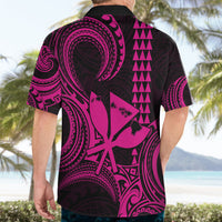 King Kamehameha Day Hawaii Hawaiian Shirt Paradise of the Pacific Tribal Kakau with Kanaka Maoli - Pink LT9 - Polynesian Pride
