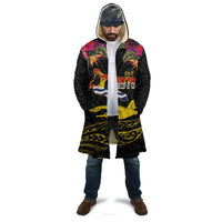 Kiribati Independence Day Personalised Cloak Gold Frigatebird with Polynesian Pattern - Polynesian Pride