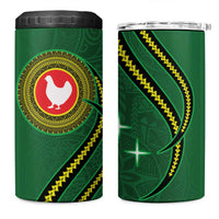 Manua Islands Polynesian Style 4 in 1 Can Cooler Tumbler