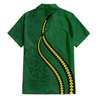 Manua Islands Polynesian Style Family Matching Short Sleeve Bodycon Dress and Hawaiian Shirt