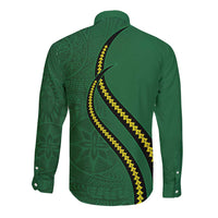 Manua Islands Polynesian Style Long Sleeve Button Shirt