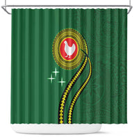Manua Islands Polynesian Style Shower Curtain