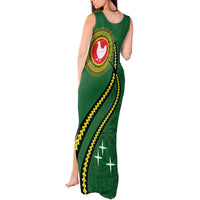 Manua Islands Polynesian Style Tank Maxi Dress