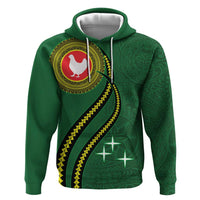 Manua Islands Polynesian Style Zip Hoodie