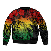 Aloha Hawaii Bomber Jacket Hammerhead Shark Tattoo Polynesian Summer - Reggae LT9 - Polynesian Pride
