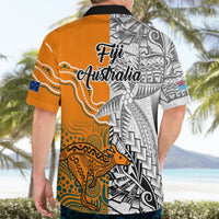 Fiji Australia Rugby Hawaiian Shirt World Cup 2023 Polynesia Tapa Mixed Indigenous Aboriginal LT9 - Polynesian Pride