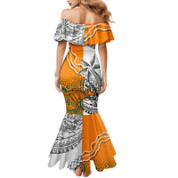 Personalised Fiji Australia Rugby Mermaid Dress World Cup 2023 Polynesia Tapa Mixed Indigenous Aboriginal LT9 - Polynesian Pride