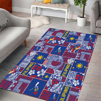 Filipino Maligayang Pasko Area Rug Pacific Patchwork Xmas Vibes - Polynesian Pride