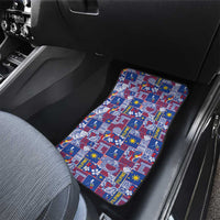 Filipino Maligayang Pasko Car Mats Pacific Patchwork Xmas Vibes - Polynesian Pride