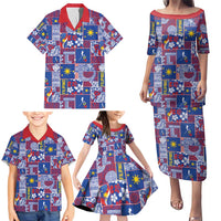 Filipino Maligayang Pasko Family Matching Puletasi and Hawaiian Shirt Pacific Patchwork Xmas Vibes - Polynesian Pride
