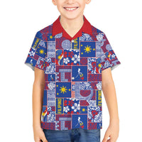Filipino Maligayang Pasko Family Matching Puletasi and Hawaiian Shirt Pacific Patchwork Xmas Vibes - Polynesian Pride