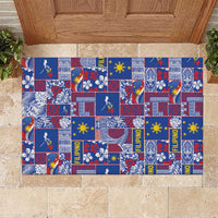 Filipino Maligayang Pasko Rubber Doormat Pacific Patchwork Xmas Vibes - Polynesian Pride