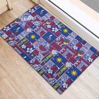Filipino Maligayang Pasko Rubber Doormat Pacific Patchwork Xmas Vibes - Polynesian Pride
