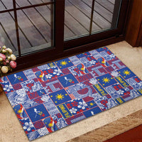 Filipino Maligayang Pasko Rubber Doormat Pacific Patchwork Xmas Vibes - Polynesian Pride