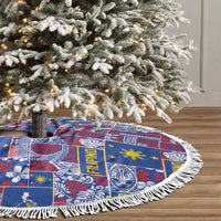 Filipino Maligayang Pasko Tree Skirt Pacific Patchwork Xmas Vibes - Polynesian Pride