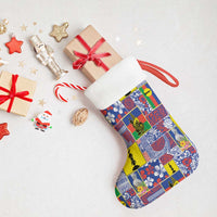 New Caledonia Joyeux Noel Christmas Stocking Pacific Patchwork Xmas Vibes - Polynesian Pride