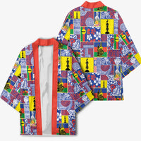 New Caledonia Joyeux Noel Kimono Pacific Patchwork Xmas Vibes - Polynesian Pride