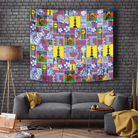 New Caledonia Joyeux Noel Tapestry Pacific Patchwork Xmas Vibes - Polynesian Pride