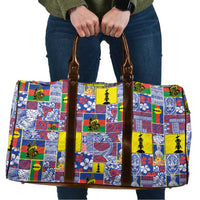 New Caledonia Joyeux Noel Travel Bag Pacific Patchwork Xmas Vibes - Polynesian Pride