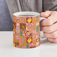 Niue Monuina e Kilisimasi Ceramic Mug Pacific Patchwork Xmas Vibes - Polynesian Pride