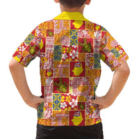 Niue Monuina e Kilisimasi Family Matching Puletasi and Hawaiian Shirt Pacific Patchwork Xmas Vibes LT9 - Polynesian Pride