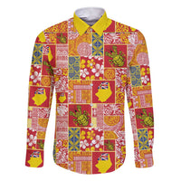 Niue Monuina e Kilisimasi Family Matching Short Sleeve Bodycon Dress and Hawaiian Shirt Pacific Patchwork Xmas Vibes - Polynesian Pride