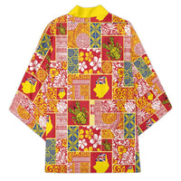 Niue Monuina e Kilisimasi Kimono Pacific Patchwork Xmas Vibes - Polynesian Pride
