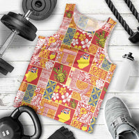 Niue Monuina e Kilisimasi Men Tank Top Pacific Patchwork Xmas Vibes - Polynesian Pride