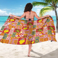 Niue Monuina e Kilisimasi Sarong Pacific Patchwork Xmas Vibes - Polynesian Pride