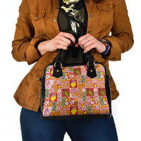 Niue Monuina e Kilisimasi Shoulder Handbag Pacific Patchwork Xmas Vibes LT9 - Polynesian Pride