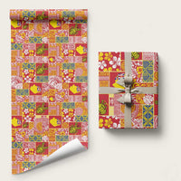Niue Monuina e Kilisimasi Wrapping Paper Pacific Patchwork Xmas Vibes - Polynesian Pride