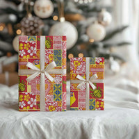 Niue Monuina e Kilisimasi Wrapping Paper Pacific Patchwork Xmas Vibes - Polynesian Pride