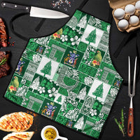 Norfolk Island Meri Krismas Apron Pacific Patchwork Xmas Vibes - Polynesian Pride