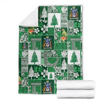 Norfolk Island Meri Krismas Blanket Pacific Patchwork Xmas Vibes - Polynesian Pride