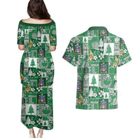 Norfolk Island Meri Krismas Couples Matching Puletasi and Hawaiian Shirt Pacific Patchwork Xmas Vibes LT9 - Polynesian Pride