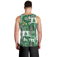 Norfolk Island Meri Krismas Men Tank Top Pacific Patchwork Xmas Vibes - Polynesian Pride
