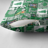 Norfolk Island Meri Krismas Pillow Cover Pacific Patchwork Xmas Vibes - Polynesian Pride