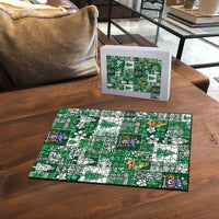 Norfolk Island Meri Krismas Puzzle Pacific Patchwork Xmas Vibes - Polynesian Pride