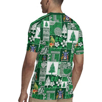 Norfolk Island Meri Krismas Rugby Jersey Pacific Patchwork Xmas Vibes - Polynesian Pride