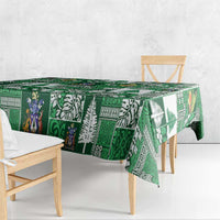 Norfolk Island Meri Krismas Tablecloth Pacific Patchwork Xmas Vibes - Polynesian Pride