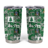 Norfolk Island Meri Krismas Tumbler Cup Pacific Patchwork Xmas Vibes - Polynesian Pride