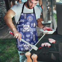 Northern Mariana Islands Magof Nochebuena Apron Pacific Patchwork Xmas Vibes - Polynesian Pride