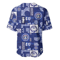 Northern Mariana Islands Magof Nochebuena Baseball Jersey Pacific Patchwork Xmas Vibes - Polynesian Pride