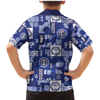 Northern Mariana Islands Magof Nochebuena Family Matching Mermaid Dress and Hawaiian Shirt Pacific Patchwork Xmas Vibes - Polynesian Pride