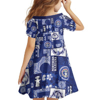 Northern Mariana Islands Magof Nochebuena Family Matching Off Shoulder Maxi Dress and Hawaiian Shirt Pacific Patchwork Xmas Vibes - Polynesian Pride