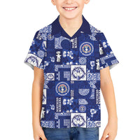 Northern Mariana Islands Magof Nochebuena Family Matching Summer Maxi Dress and Hawaiian Shirt Pacific Patchwork Xmas Vibes - Polynesian Pride