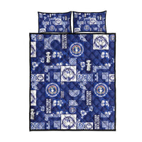 Northern Mariana Islands Magof Nochebuena Quilt Bed Set Pacific Patchwork Xmas Vibes - Polynesian Pride