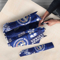 Northern Mariana Islands Magof Nochebuena Umbrella Pacific Patchwork Xmas Vibes - Polynesian Pride