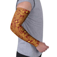Rotuma Faiakse'ea 'e Kirisimasi Arm Sleeves Pacific Patchwork Xmas Vibes - Polynesian Pride