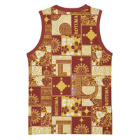 Rotuma Faiakse'ea 'e Kirisimasi Basketball Jersey Pacific Patchwork Xmas Vibes - Polynesian Pride